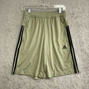 NWOT Adidas Men's Size S Green Athletic Shorts Stripped